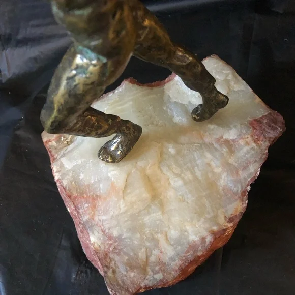 Curtis Jere art sculpture 1969 bronze boy with 9 balloons 🎈 signed & dated - Picture 9 of 9